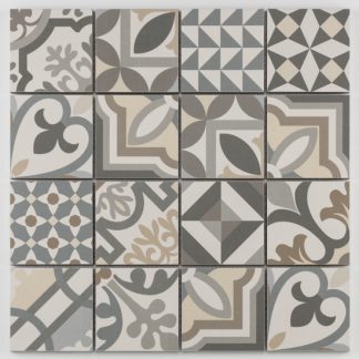 Bärwolf Patchwork 7,7x7,7 cm tegel