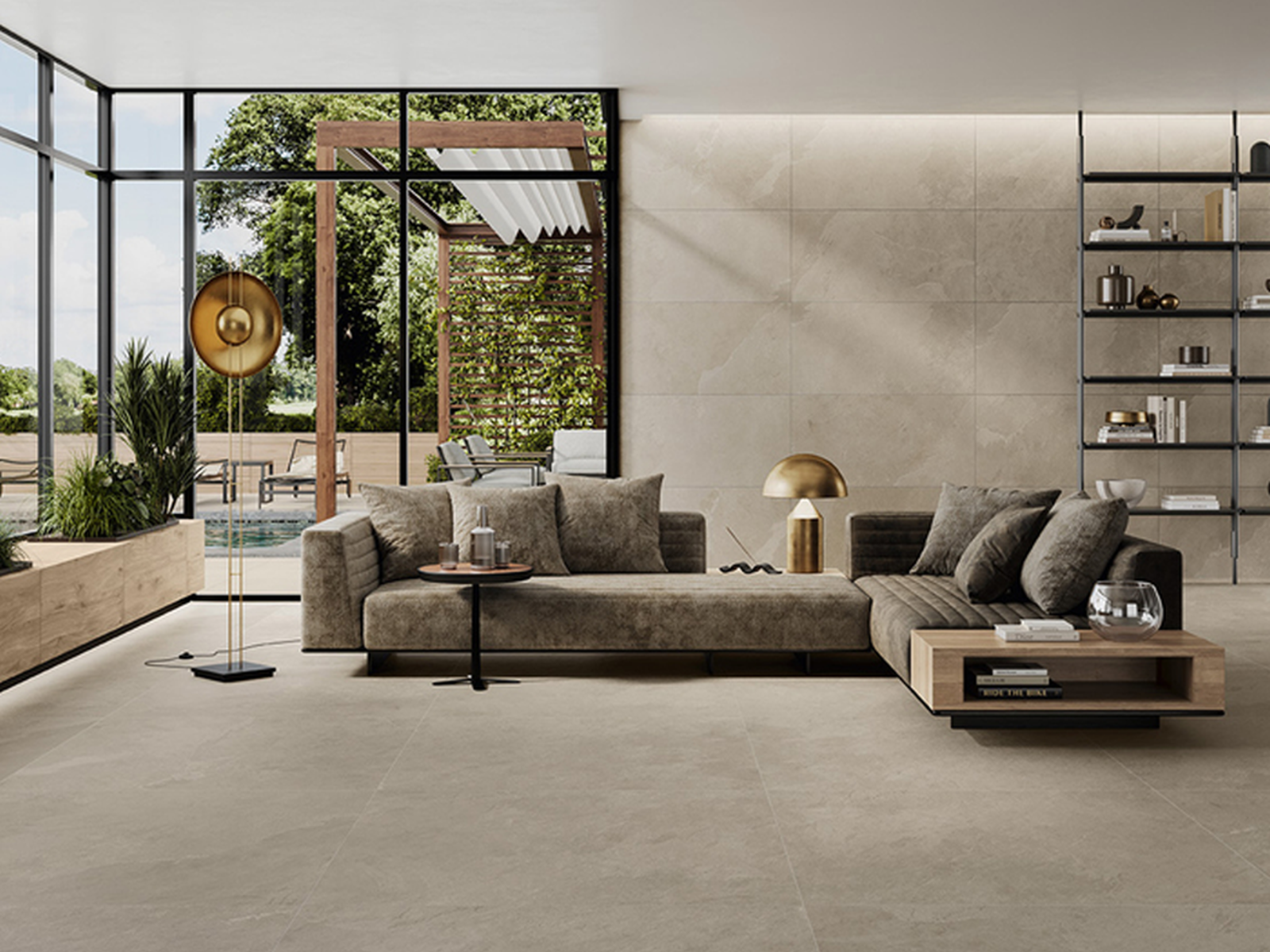 Caesar Slab 2.0 Taupe 60x120 cm tegel