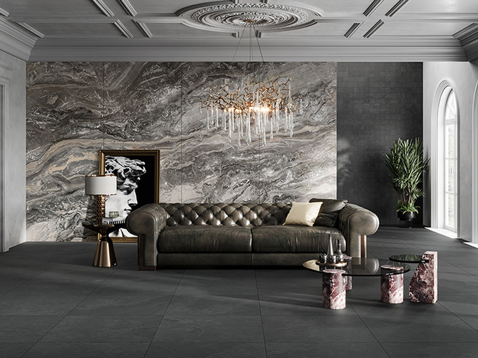 Caesar Slab 2.0 Zwart 60x60 cm tegel