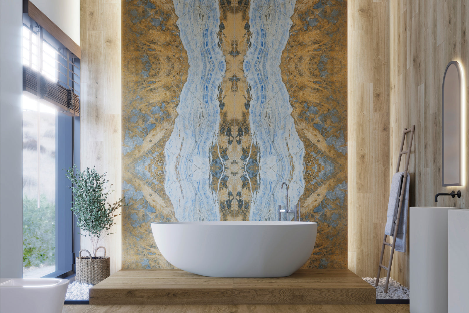 NG Kütahya Seramik Barbados Rood, Oranje, Beige, Blauw 120x240 cm tegel