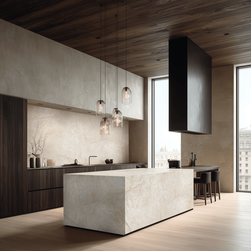 NG Kütahya Seramik Crystal Luxor Wit, Goud, Crème, Beige 120x120 cm tegel