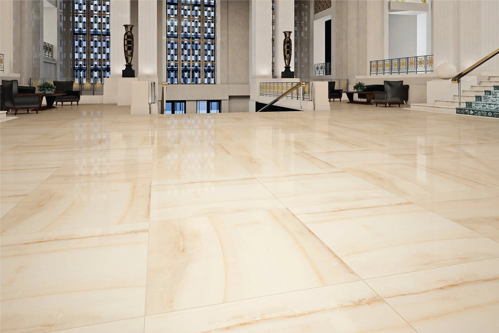 NG Kütahya Seramik Opal Crème, Beige 60x120 cm tegel