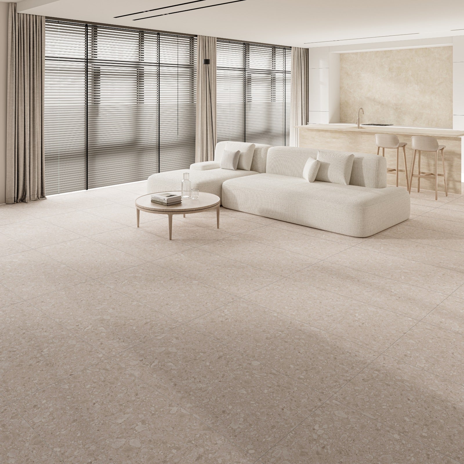 NG Kütahya Seramik Terra Stone Crème 60x60 cm tegel