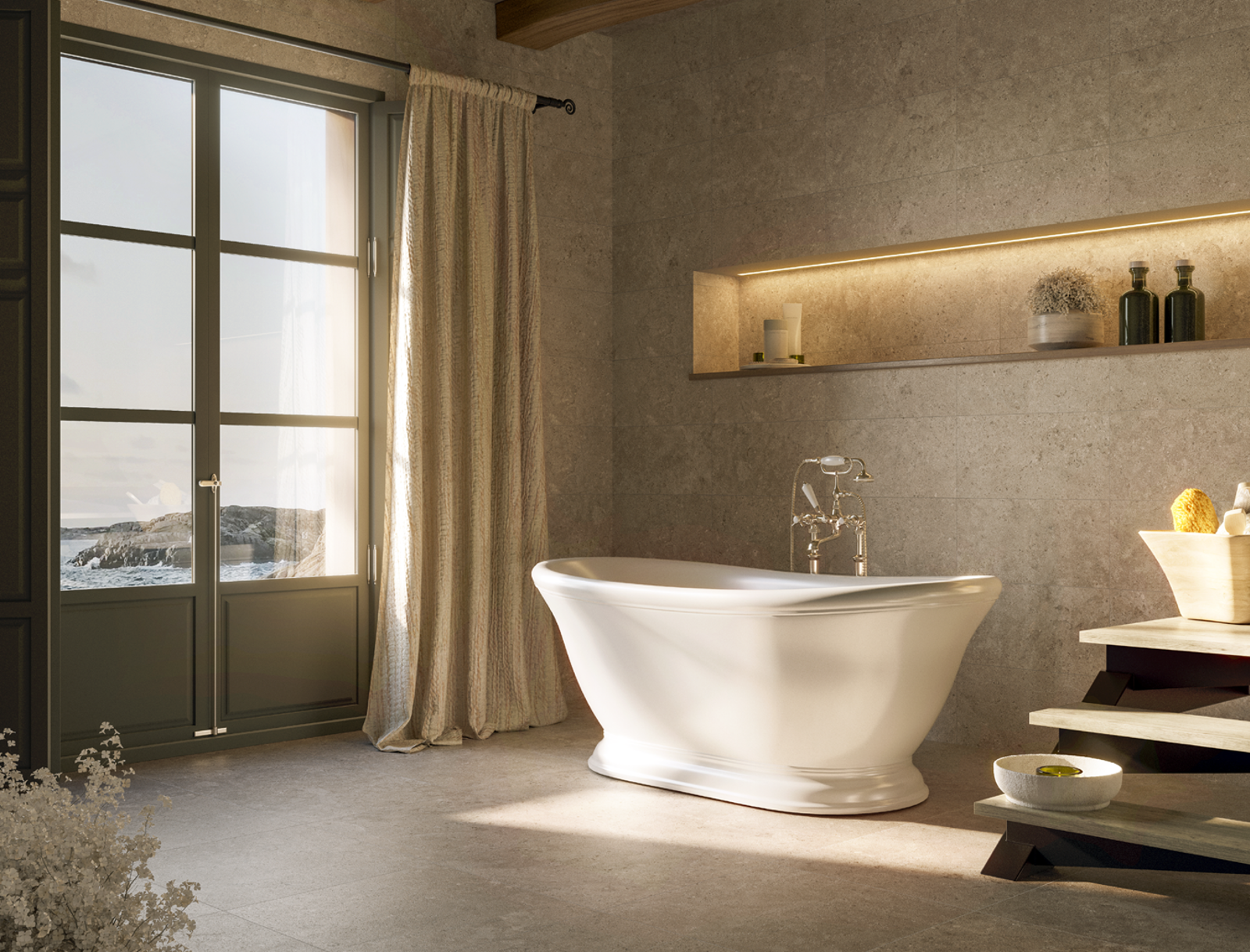 Pamesa Alba Stone Beige 60x60 cm tegel