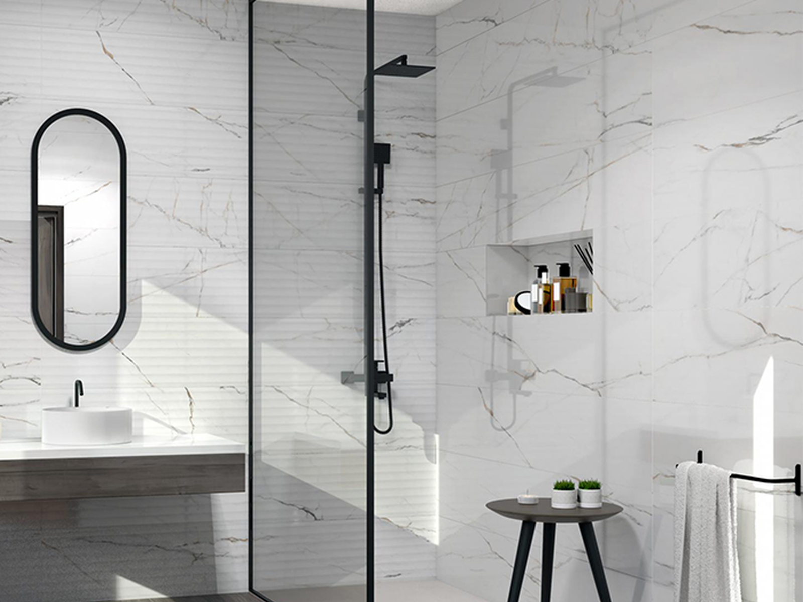 Pamesa Torano Wit 33,3x100 cm tegel