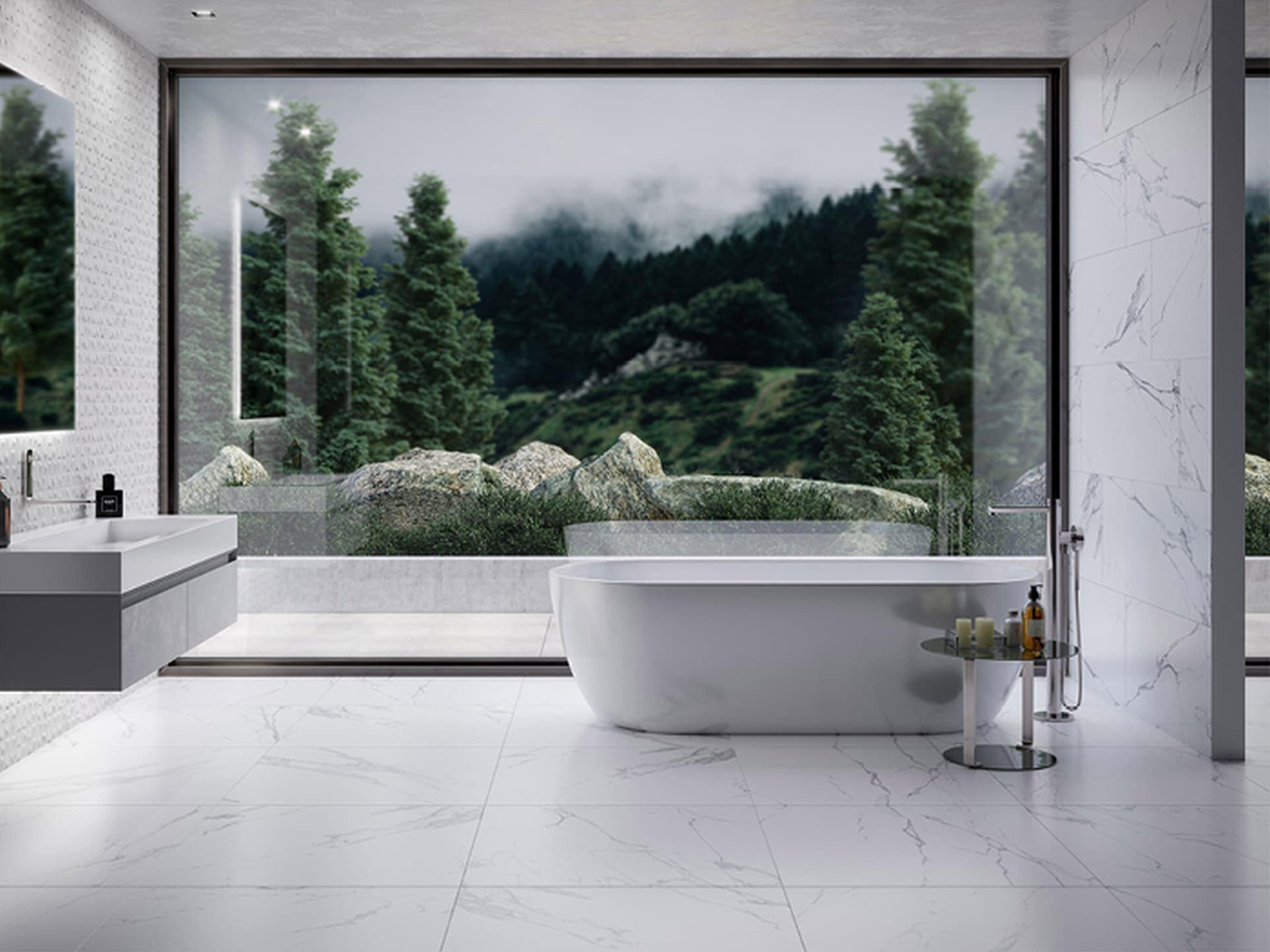 Porcelanosa Artic Wit 80x80 cm tegel