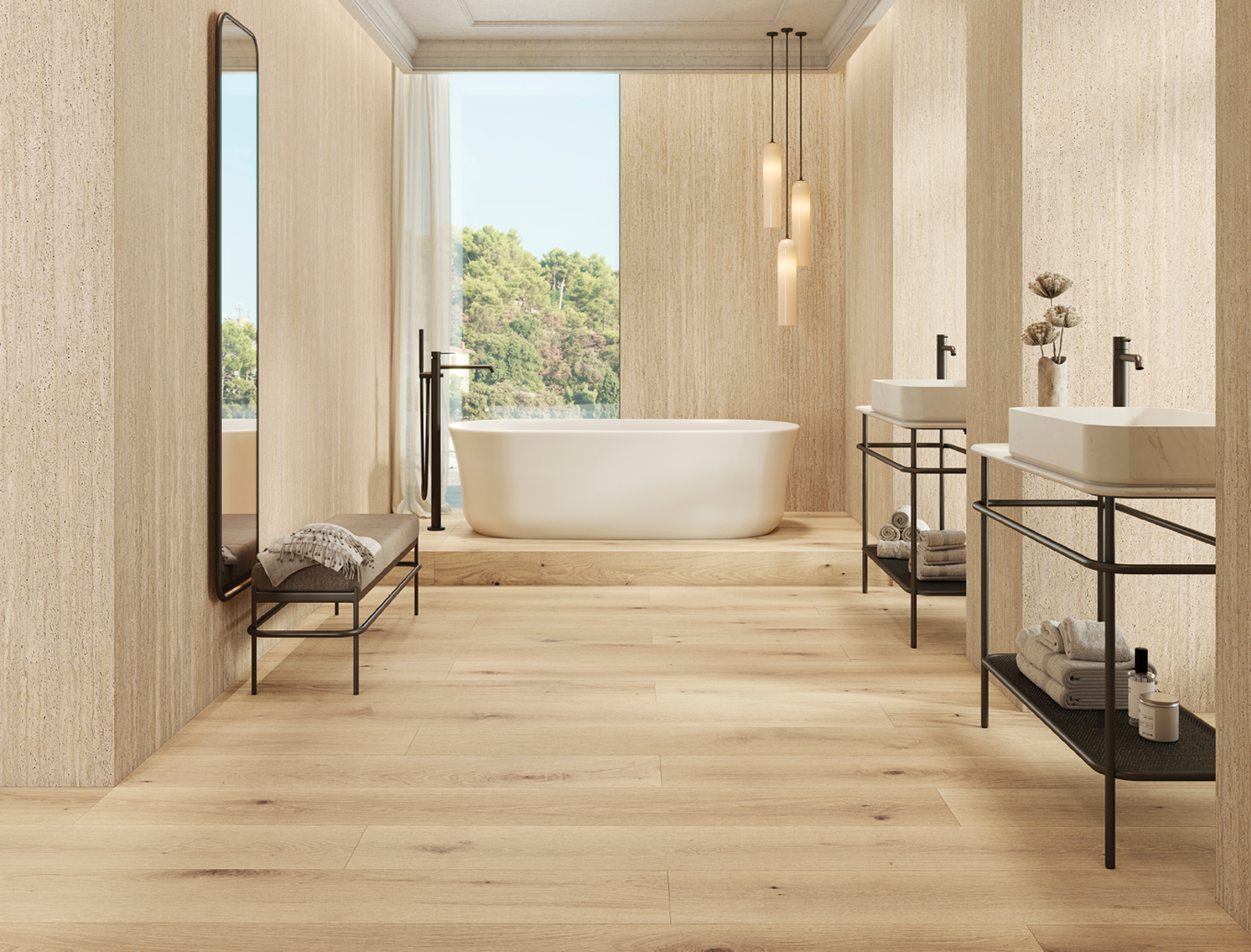 Porcelanosa London Bruin 23x150 cm tegel