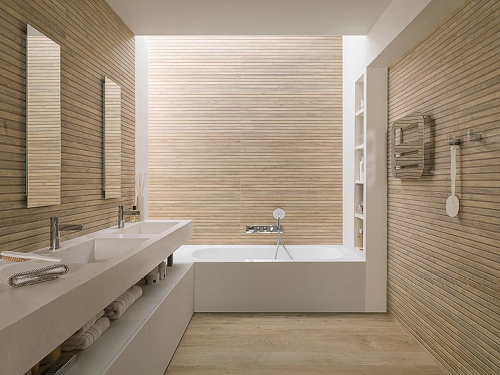 Porcelanosa Manhattan Beige 45x120 cm tegel