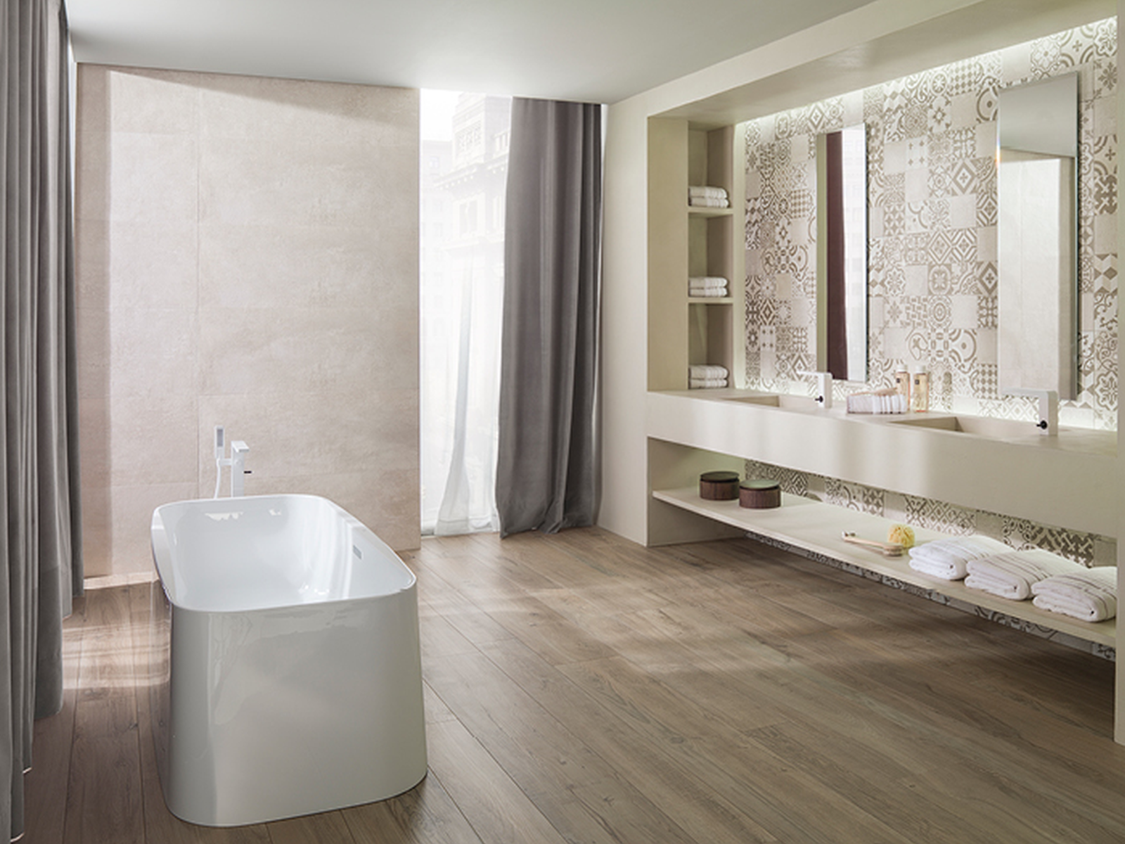 Porcelanosa Manhattan Bruin 19,3x180 cm tegel