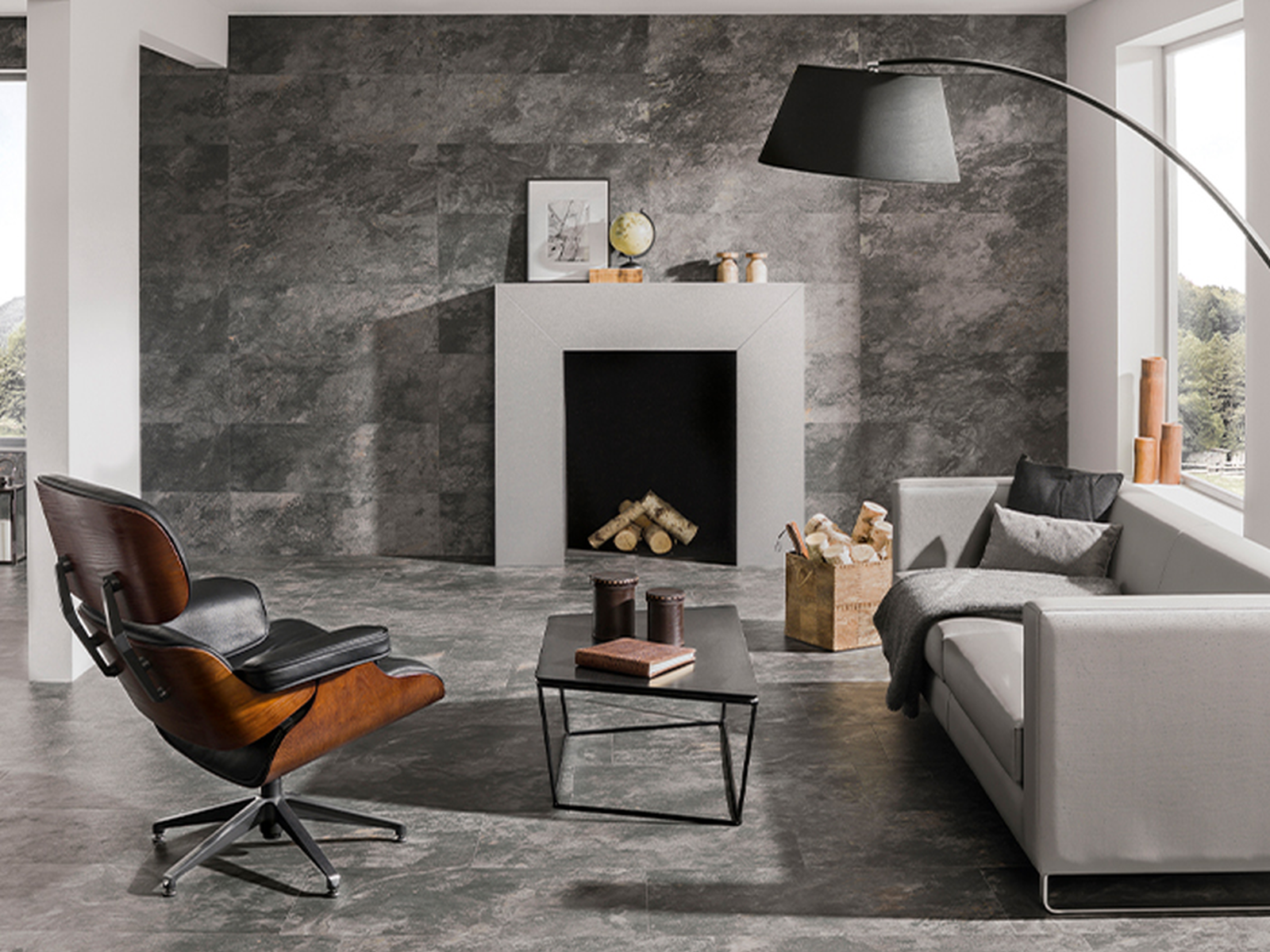 Porcelanosa Mirage Zwart 33,3x100 cm tegel