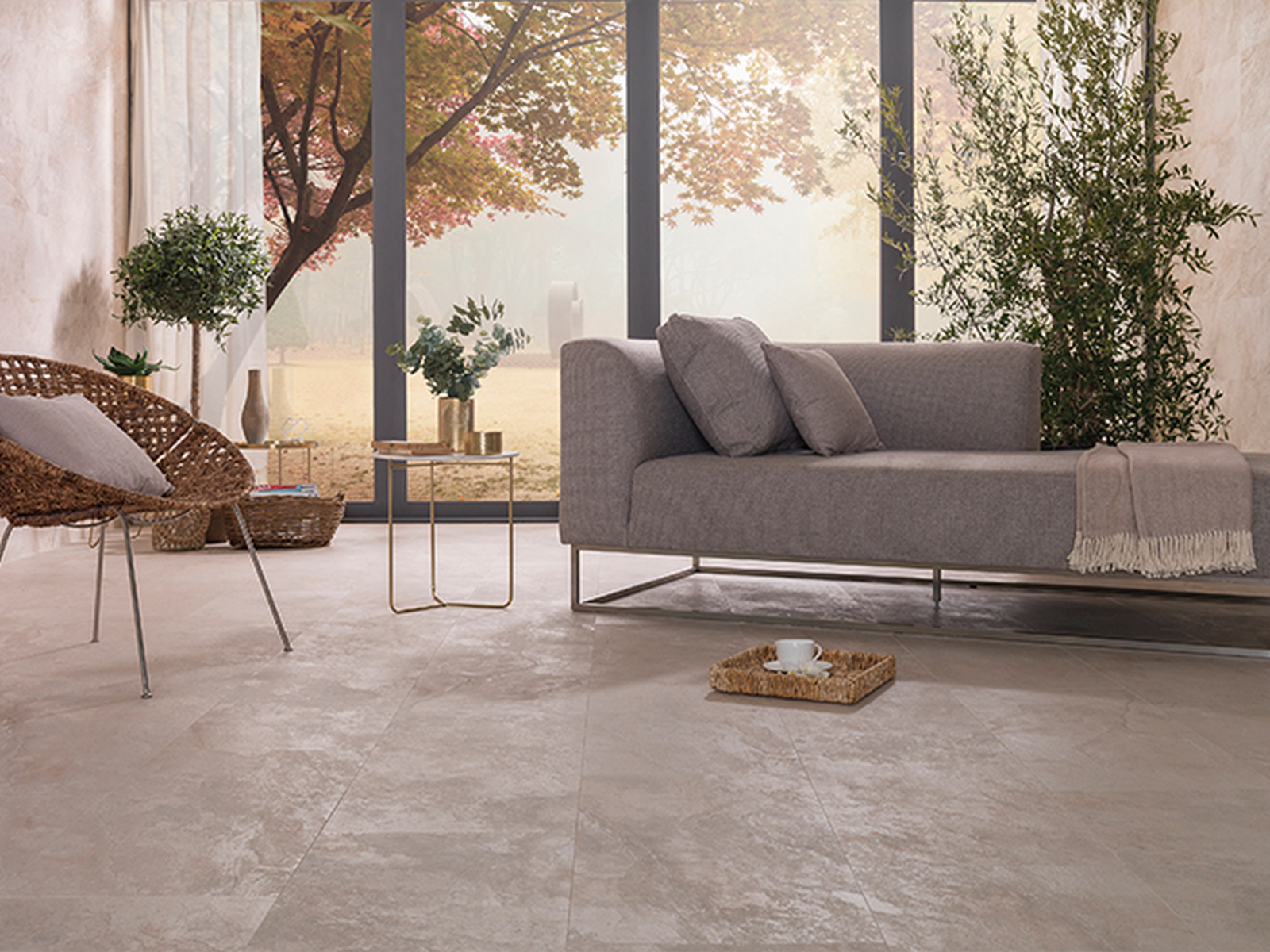 Porcelanosa Mirage Zilver 59,6x120 cm tegel