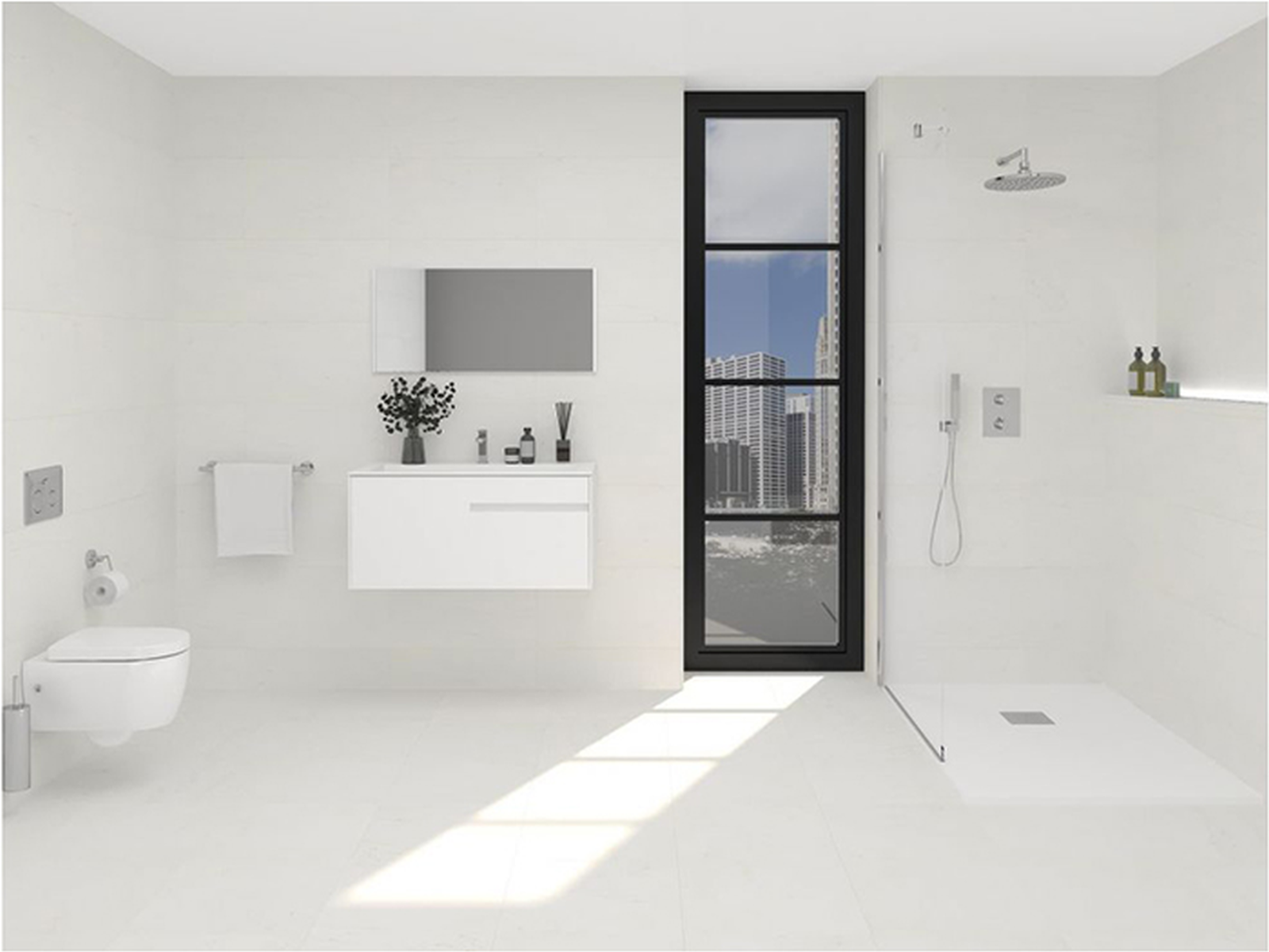 Porcelanosa Rivoli Wit 33,3x59,2 cm tegel