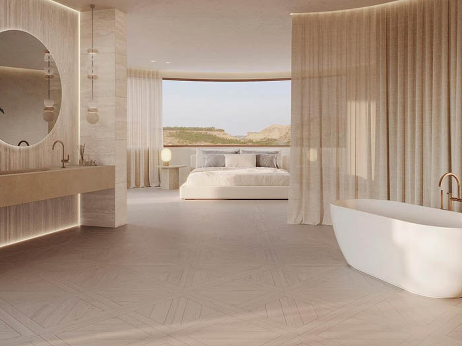 Porcelanosa Roma Beige 45x120 cm tegel