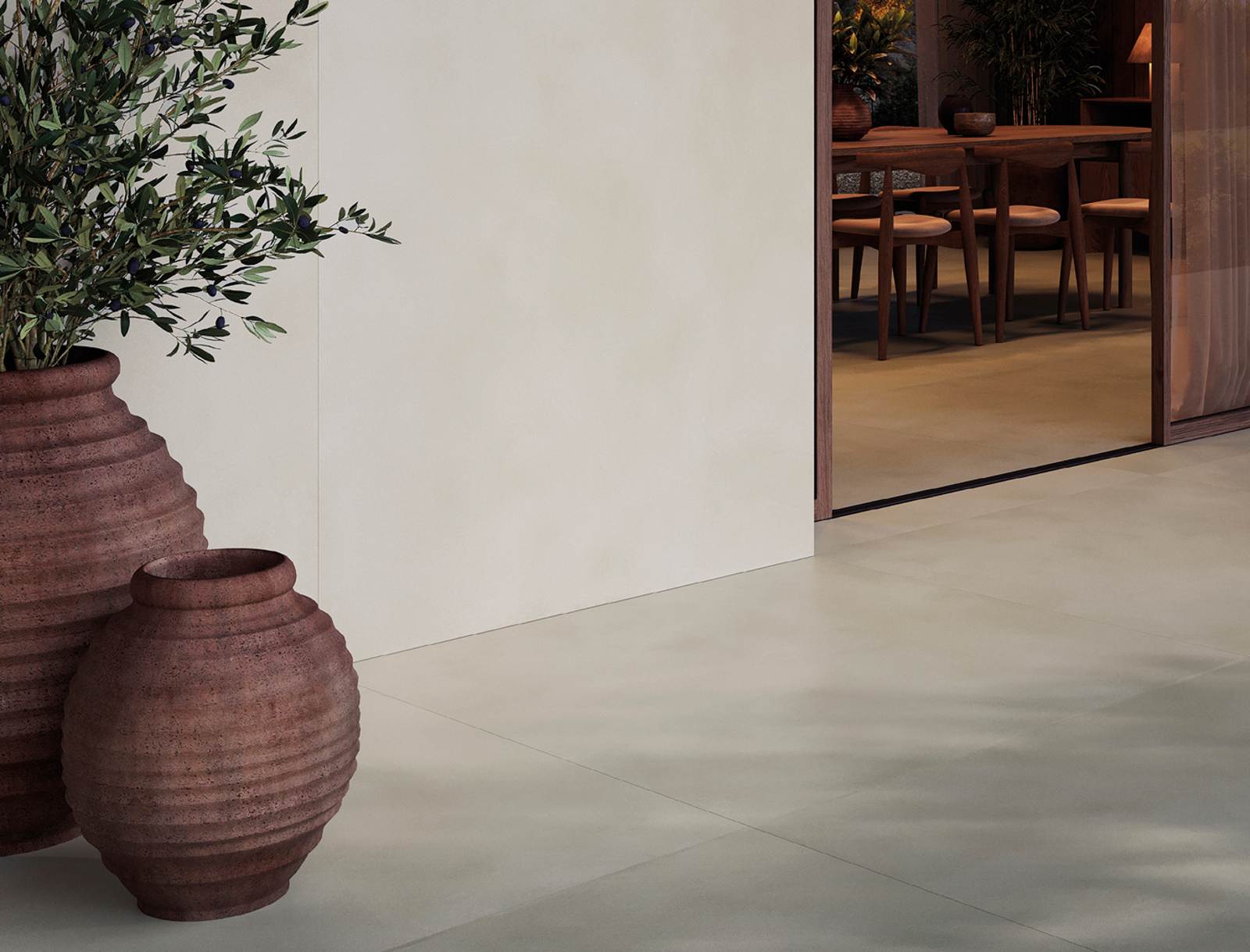 Porcelanosa Santorini Grijs 120x120 cm tegel