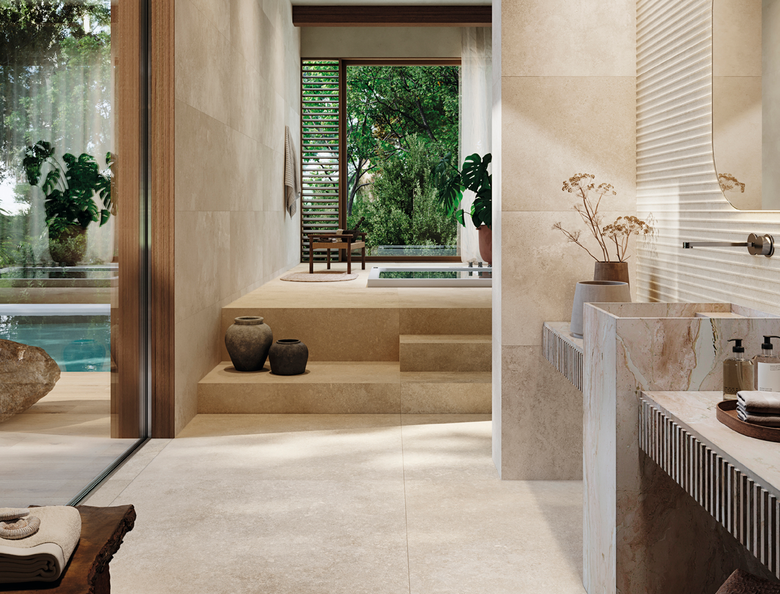 Porcelanosa Verona Beige 120x120 cm tegel