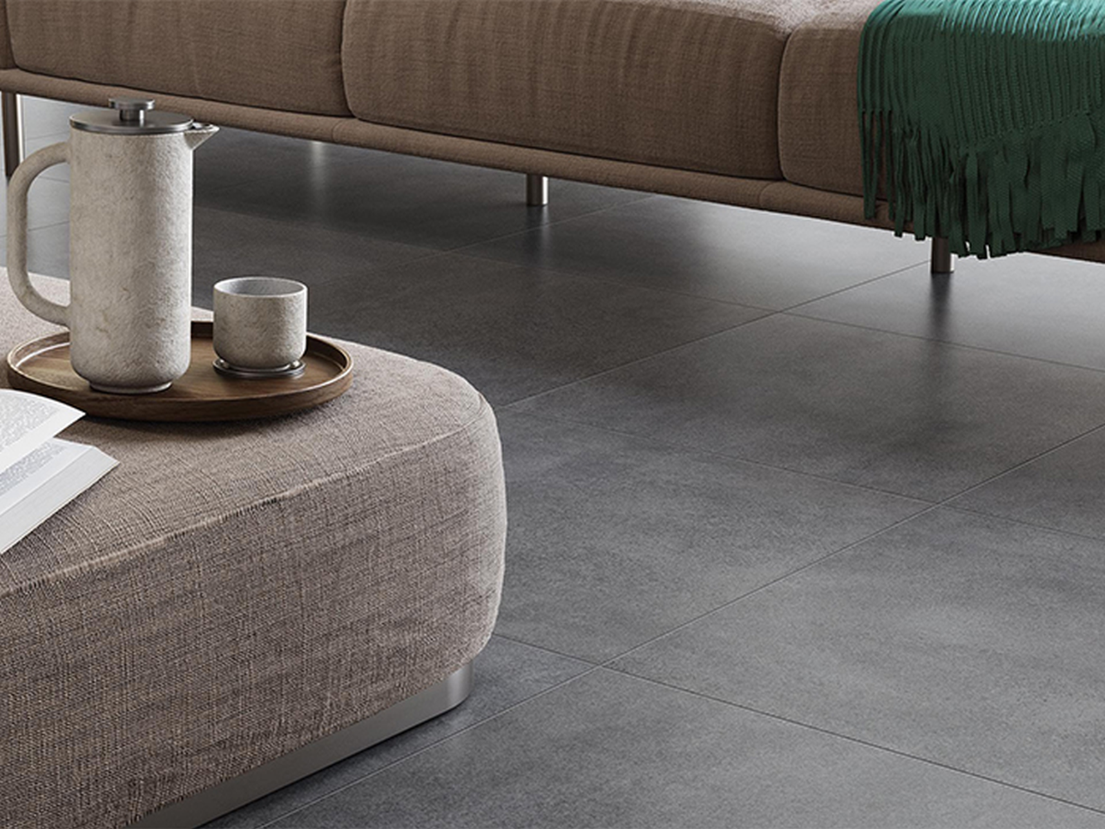 Rak Paleo Antraciet 60x60 cm tegel