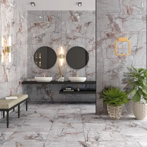 Qua Granite Mila - Tegelsconcept - Gepolijst 60x120 cm 7mm dik - Afbeelding 2 Qua Granite Mila - Tegelsconcept - Gepolijst 60x120 cm 7mm dik - Afbeelding 2